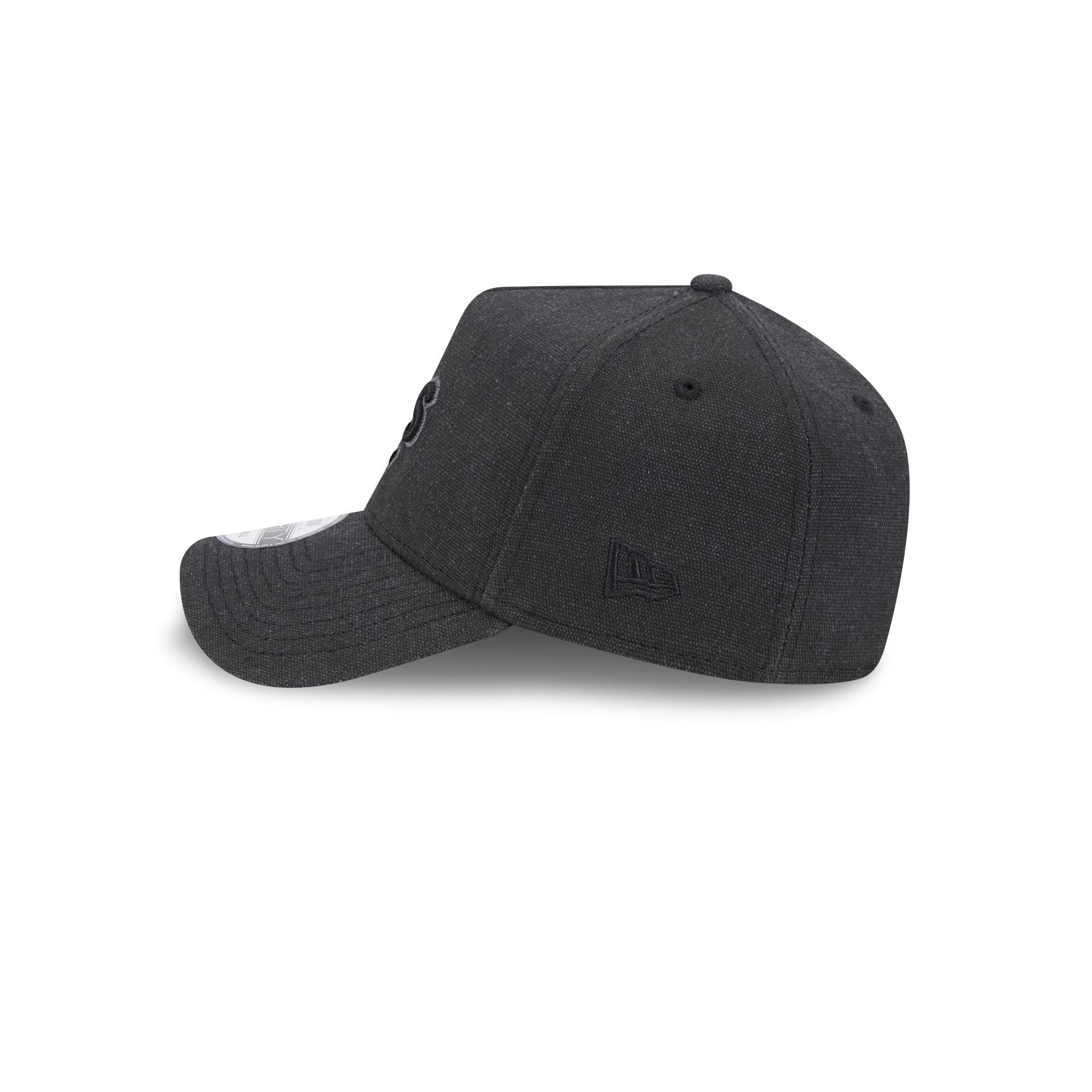 Athletics Logo Essentials Black 9FORTY A-Frame Snapback Hat