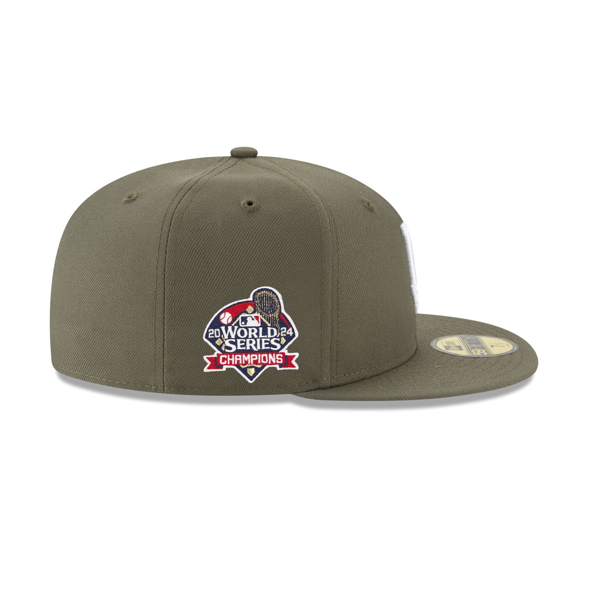 Los Angeles Dodgers 2024 World Series Champions New Olive 59FIFTY Fitted Hat