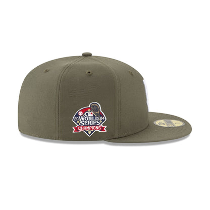 Los Angeles Dodgers 2024 World Series Champions New Olive 59FIFTY Fitted Hat