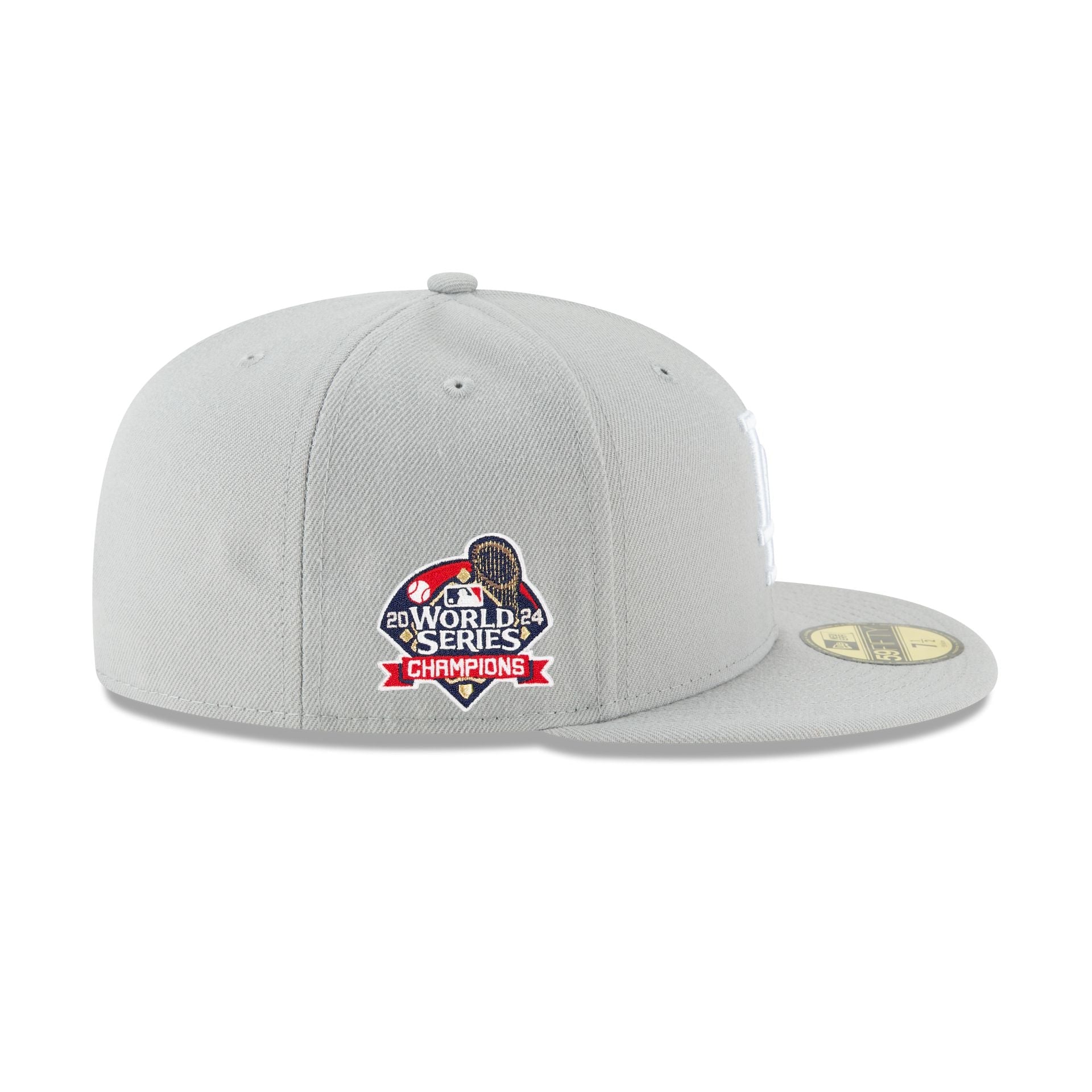Los Angeles Dodgers 2024 World Series Champions Gray 59FIFTY Fitted Hat