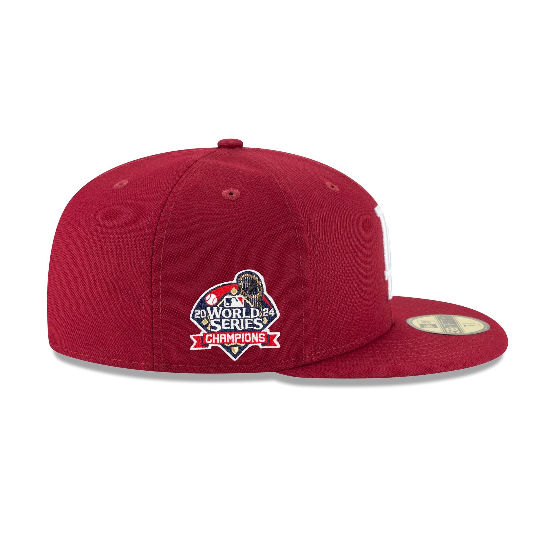 Los Angeles Dodgers 2024 World Series Champions Cardinal 59FIFTY Fitted Hat