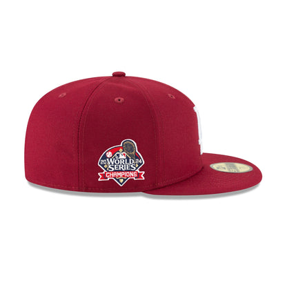 Los Angeles Dodgers 2024 World Series Champions Cardinal 59FIFTY Fitted Hat