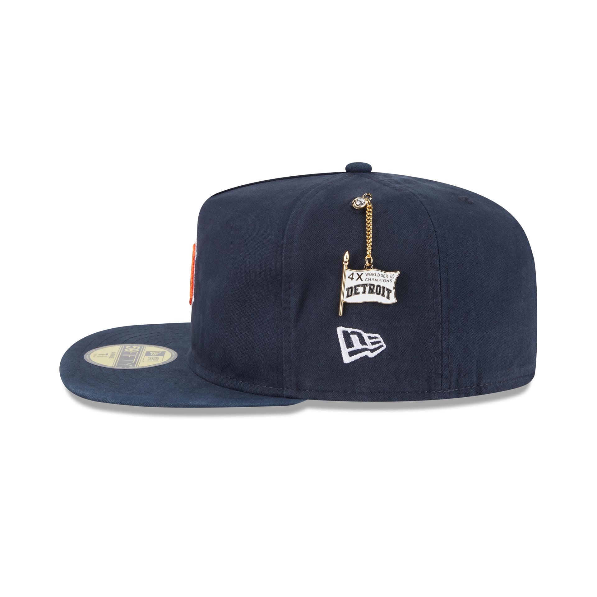 Detroit Tigers Championship Side Flag 59FIFTY A-Frame Fitted Hat