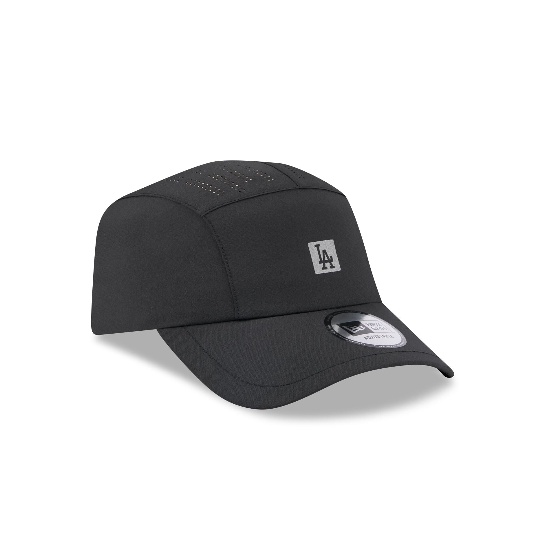 Los Angeles Dodgers Black Reflect Runner Adjustable Hat