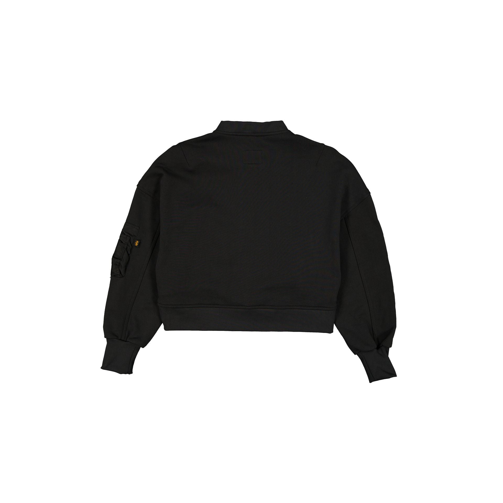 Alpha Industries x Las Vegas Raiders Black Women's Full Zip Cropped Fleece Jacket